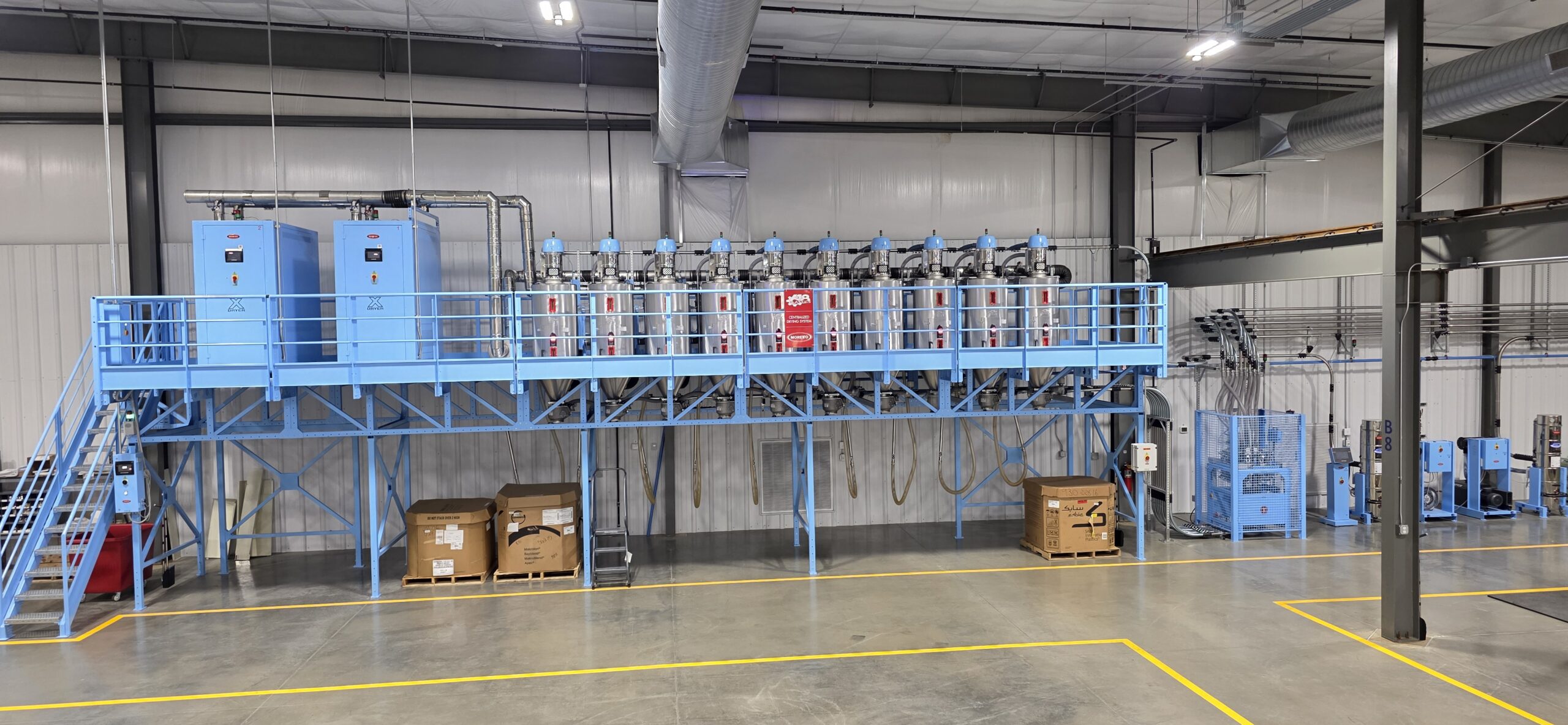 Moretto central drying system